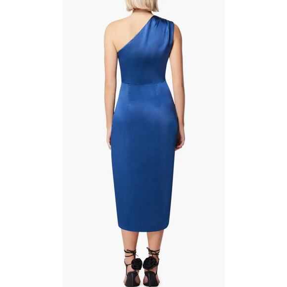 Elliatt Cassini One-Shoulder Dress in sapphire blue. Size large. NWOT - Picture 3 of 11